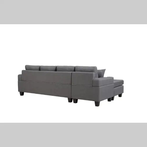 Modern Grey Fabric Sectional