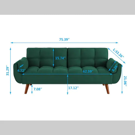 Green Linen Home Sofa