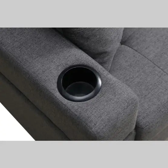 Modern Grey Fabric Sectional