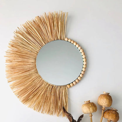 Artisan Moroccan Bead Mirror