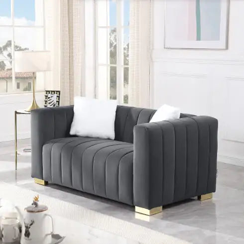 Contemporary Chesterfield Loveseat