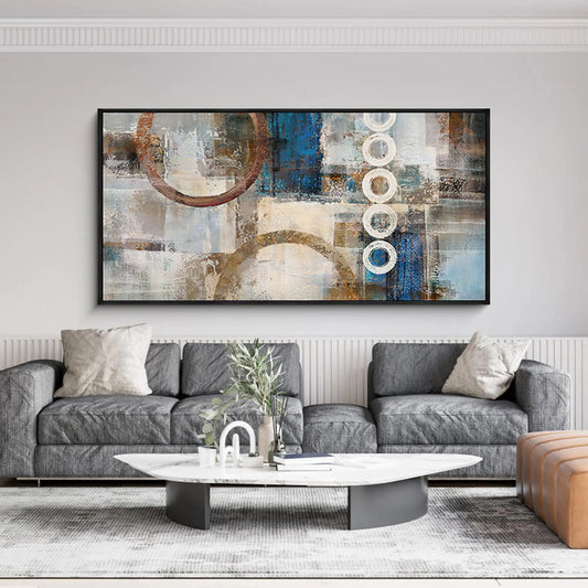 Modern Black Frame Abstract Canvas