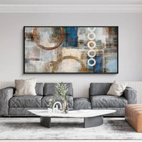 Modern Black Frame Abstract Canvas