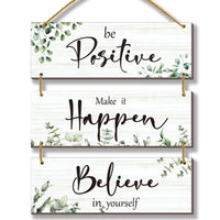 GreenLeaf Inspirational Wood Sign
