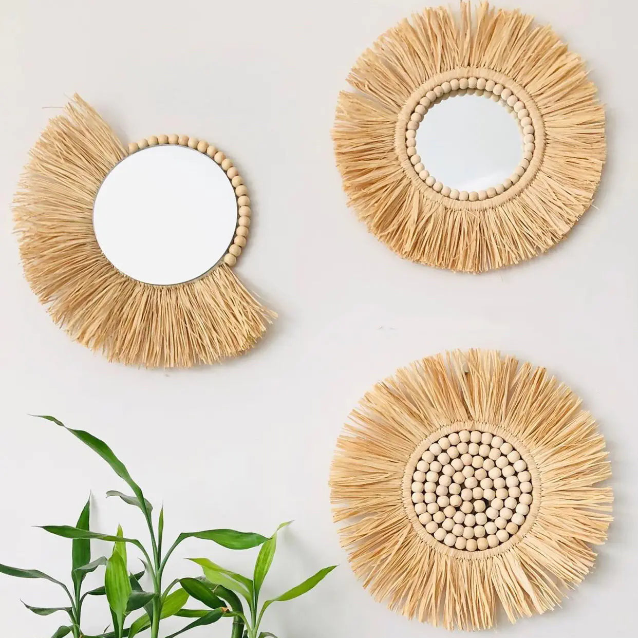 Artisan Moroccan Bead Mirror