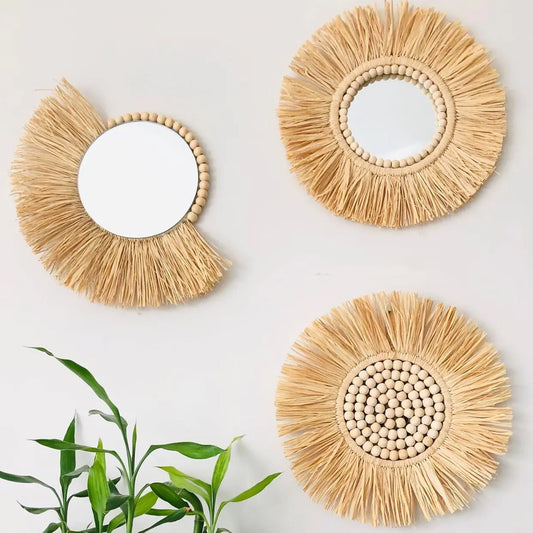 Artisan Moroccan Bead Mirror