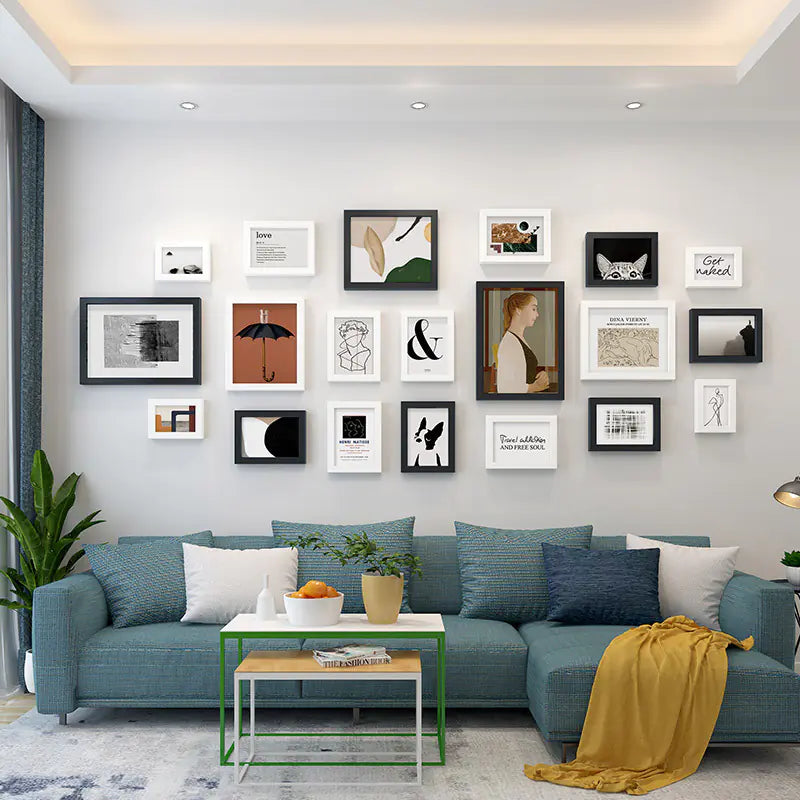 20 pcs Scandinavian Chic Photo Frame Wall Art
