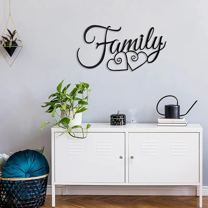 Elegant Family Metal Wall Art