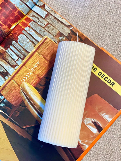 Sleek Organic Soy Pillar Candles