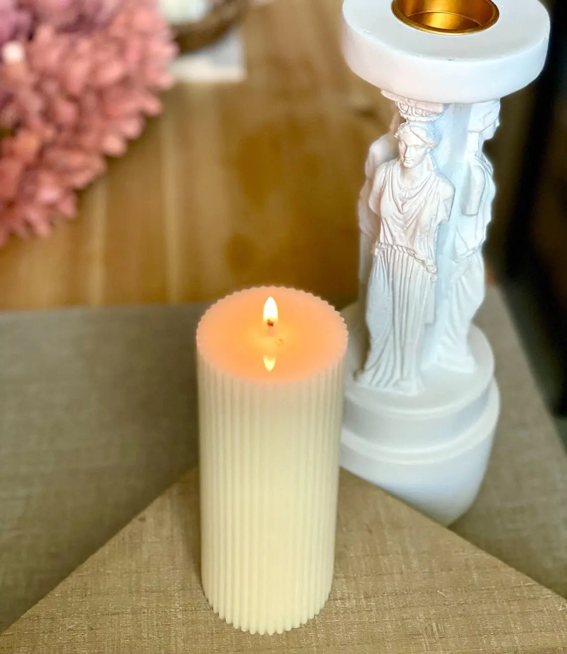 Sleek Organic Soy Pillar Candles