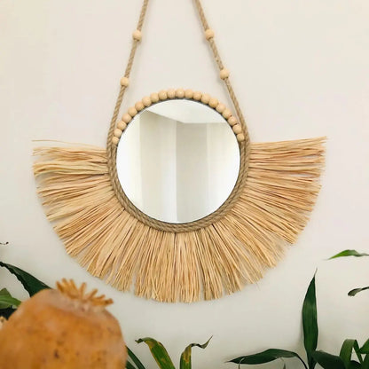 Artisan Moroccan Bead Mirror