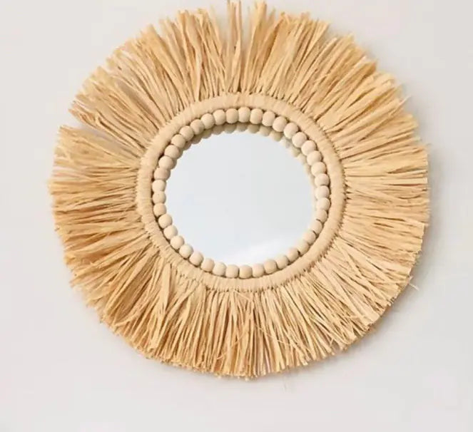 Artisan Moroccan Bead Mirror