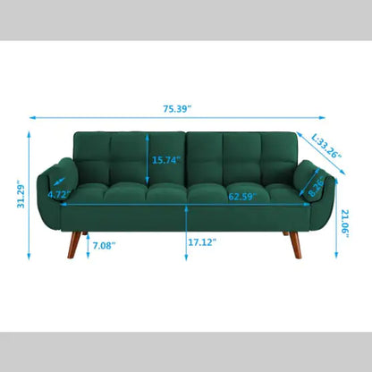 Green Linen Home Sofa
