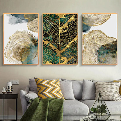 Nordic Modern Abstract Frameless Tree Texture Wall Art (30x40/40x50)
