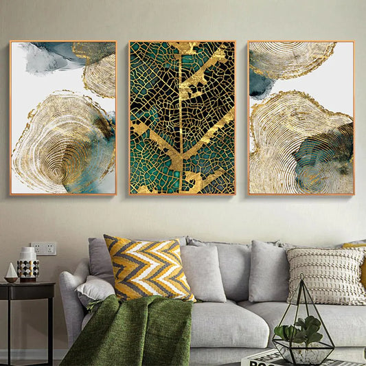 Nordic Modern Abstract Frameless Tree Texture Wall Art (30x40/40x50)