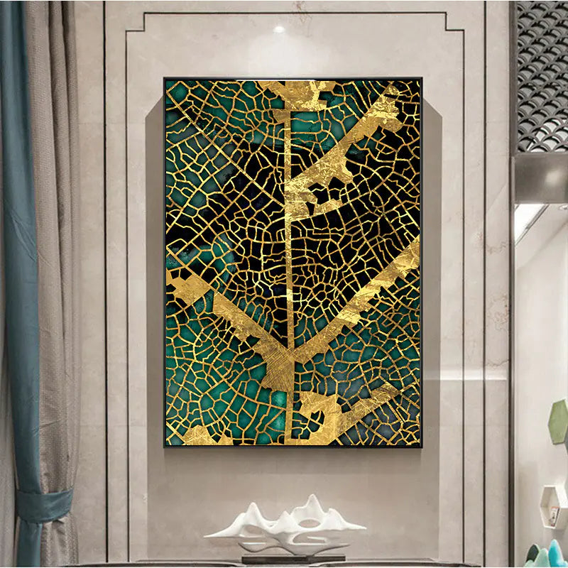 Nordic Modern Abstract Frameless Tree Texture Wall Art (30x40/40x50)