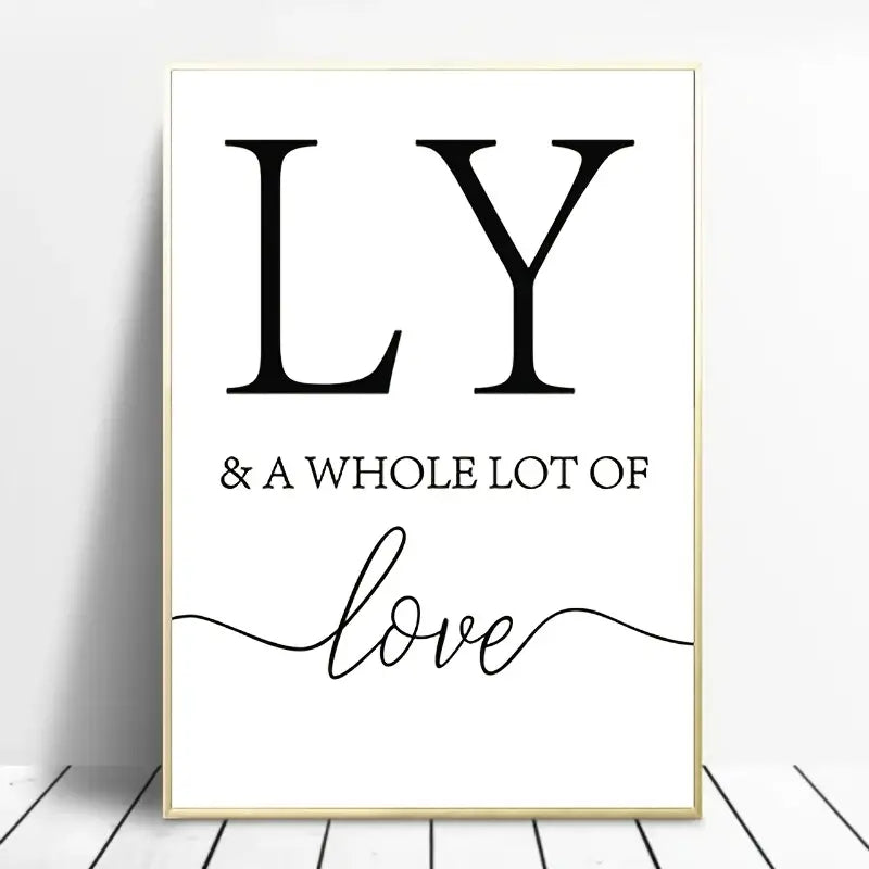 Family Motivational Frameless Canvas Art