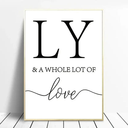 Family Motivational Frameless Canvas Art