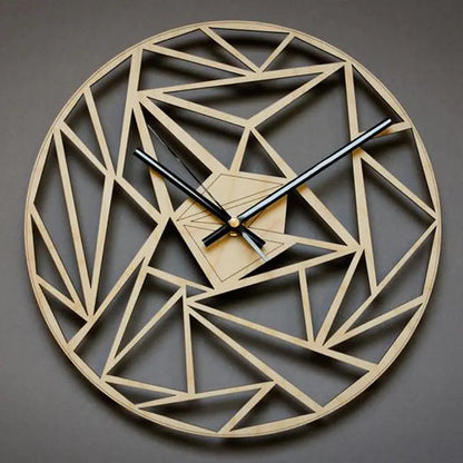 Elegant Geometric Decor Clock