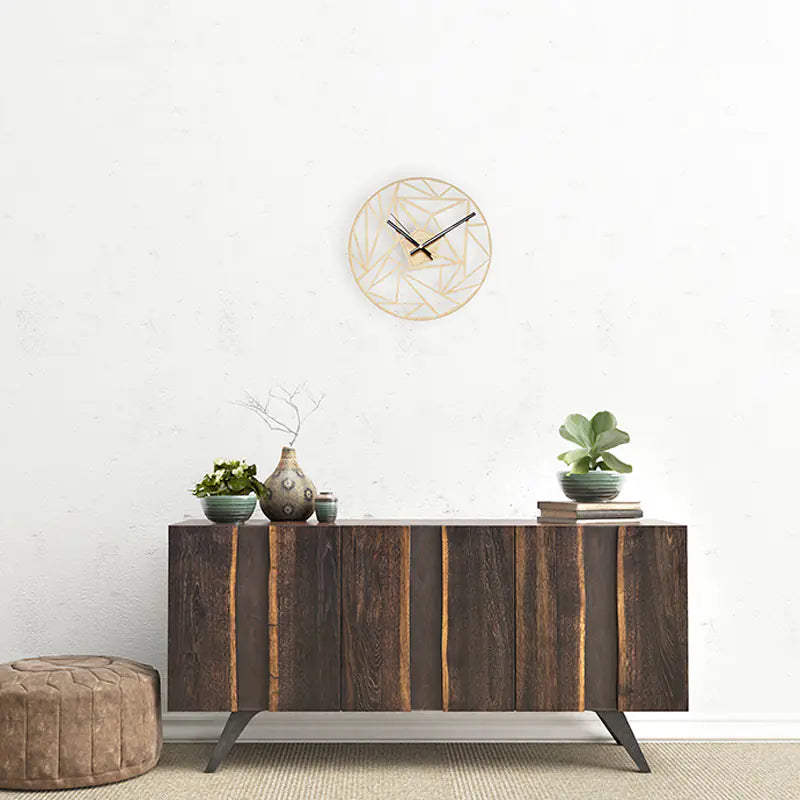 Elegant Geometric Decor Clock