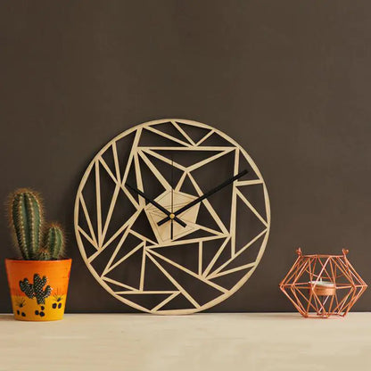 Elegant Geometric Decor Clock