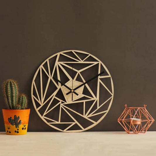 Elegant Geometric Decor Clock