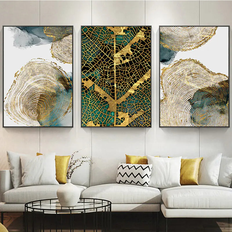 Nordic Modern Abstract Frameless Tree Texture Wall Art (30x40/40x50)
