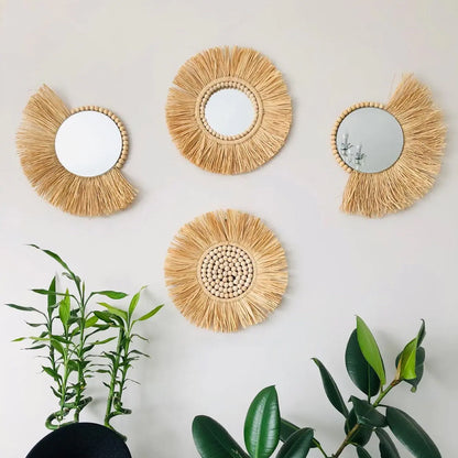 Artisan Moroccan Bead Mirror