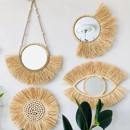 Artisan Moroccan Bead Mirror